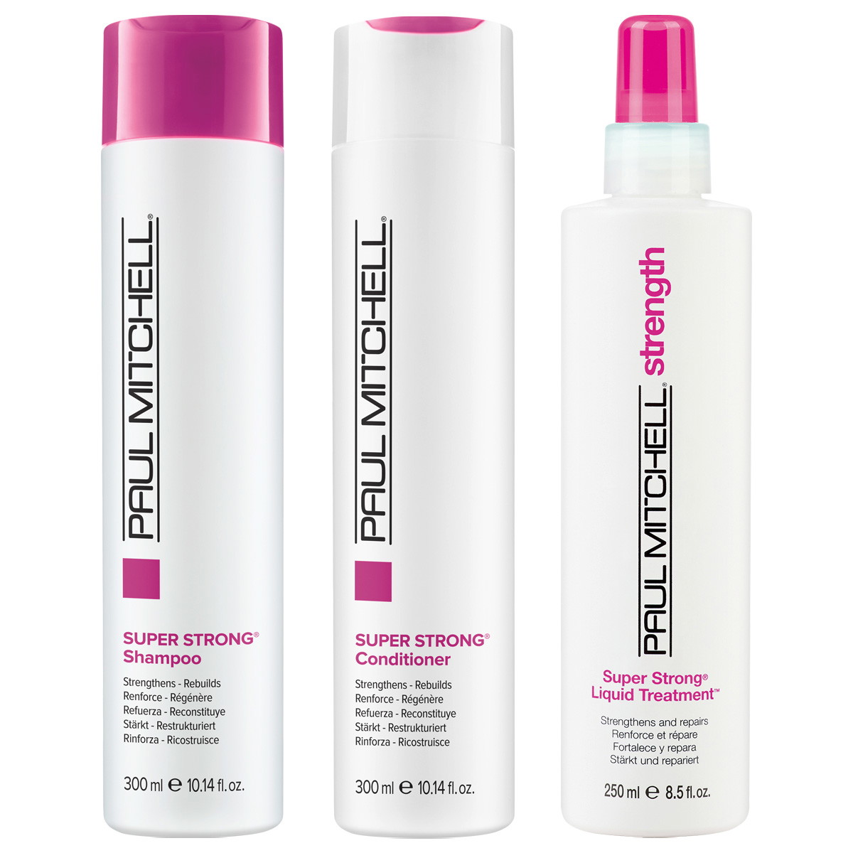 Super Strong Care Set (Shampoo 300ml + Conditioner 300ml + Treatment 250ml)