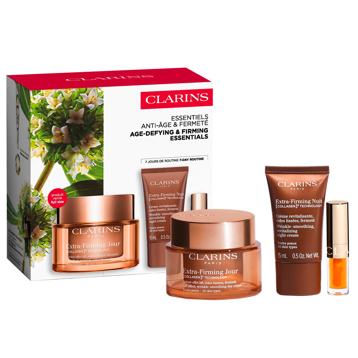 Age-Defying & Firming Essentials (Day Cream 50ml + Night Cream 15ml + Lip Oil 1,4ml)