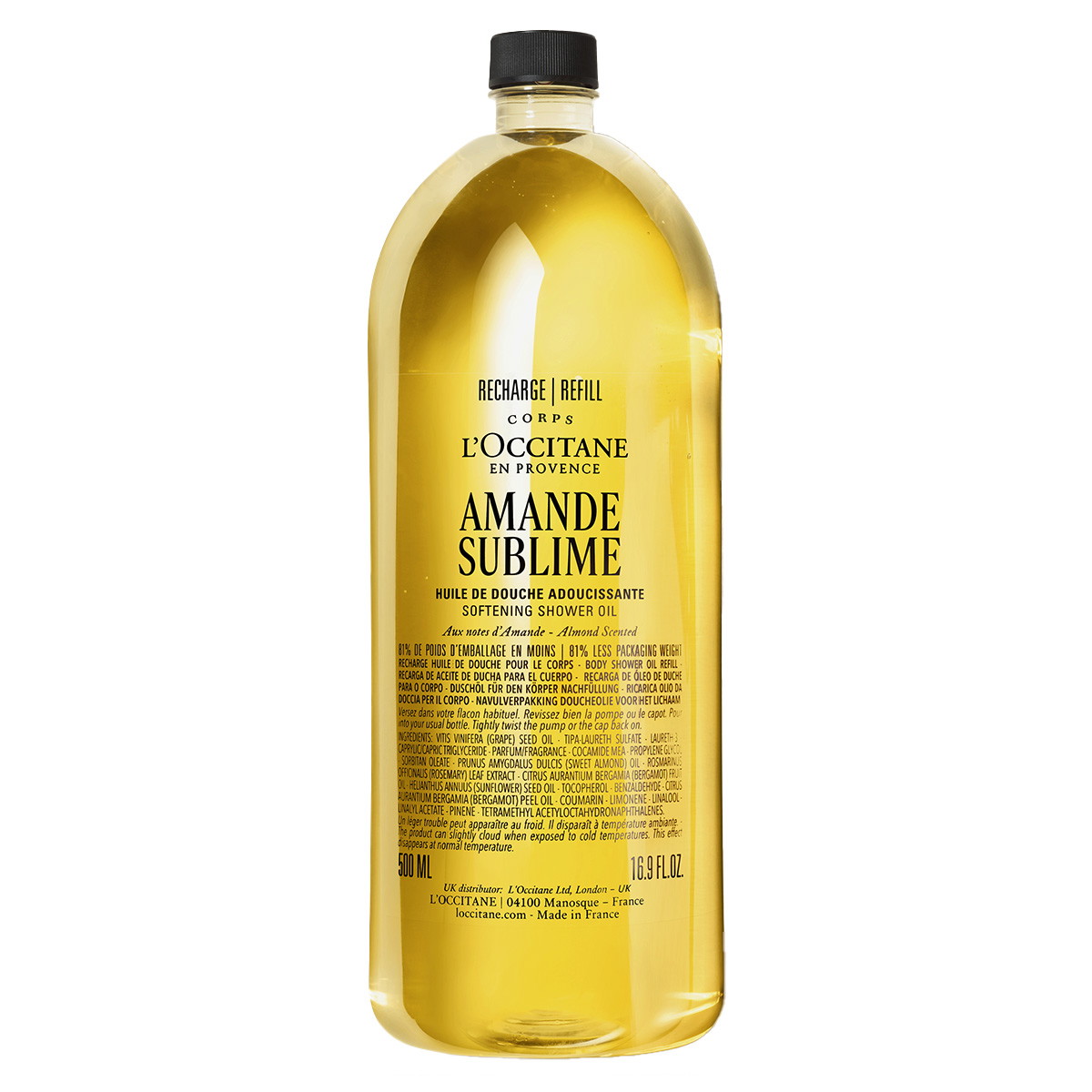 Amande Sublime Envase de recambio de aceite de ducha