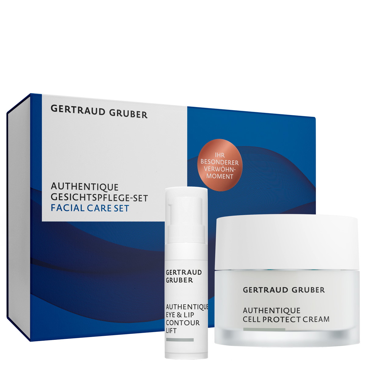 AUTHENTIQUE Gesichtspflege-Set (Gesichtscreme 50ml + Augen-/Lippencreme 5ml)