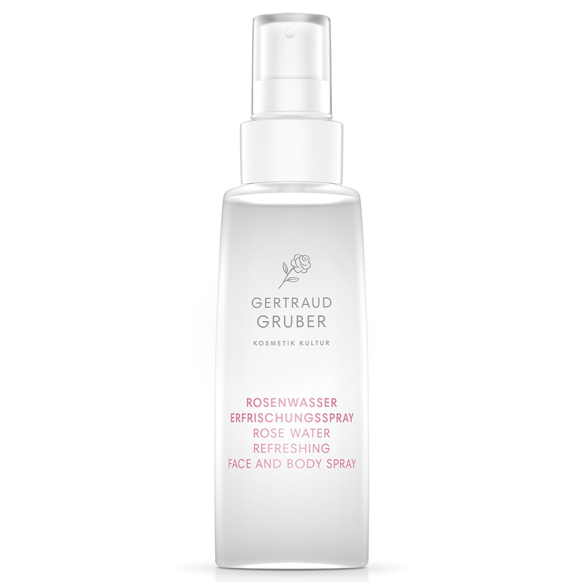 Spray refrescante de agua de rosas