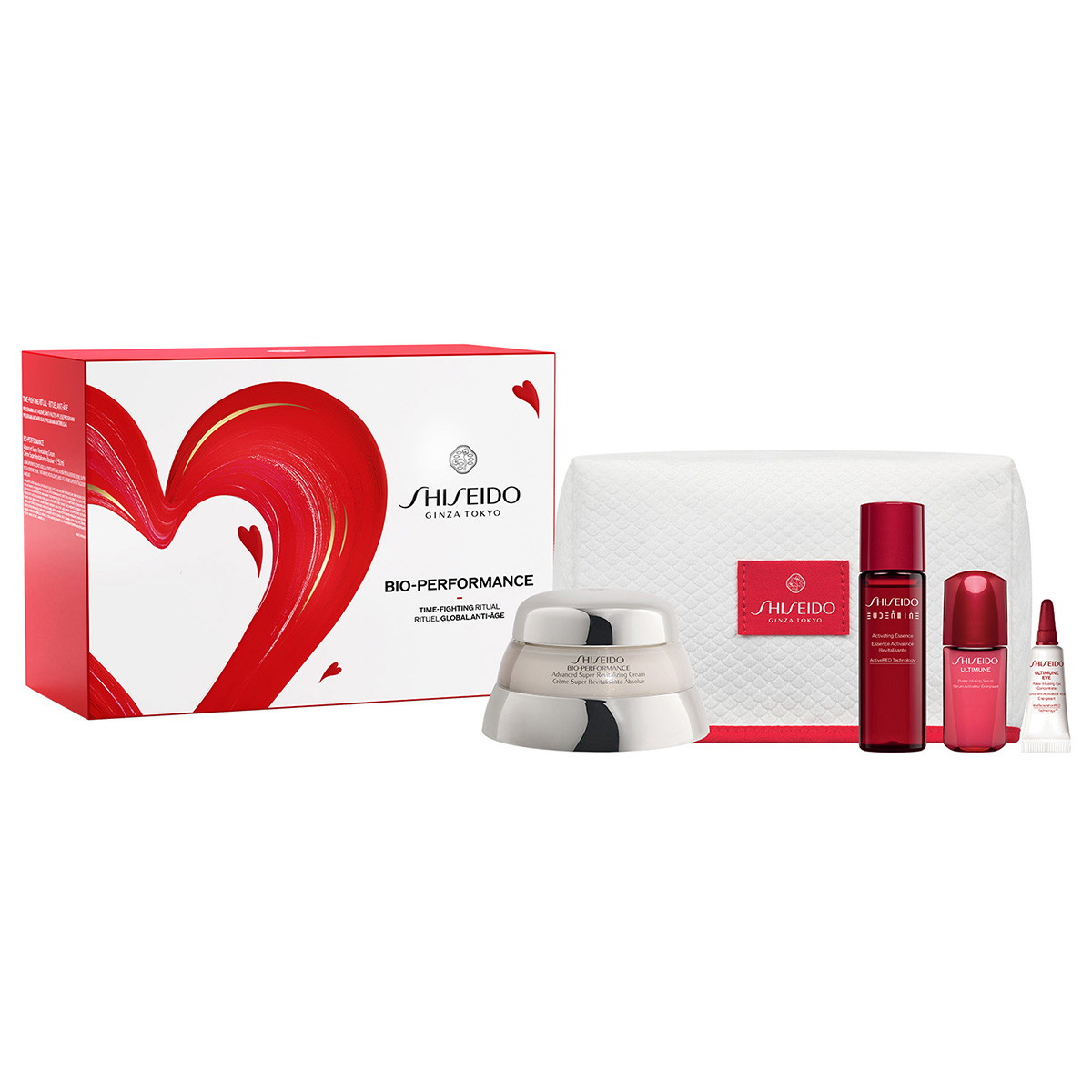 Bio-Performance Pouch Set (Cream 50ml + Face Cleanser 30ml + Revitalizer Eye 5ml + Pouch)