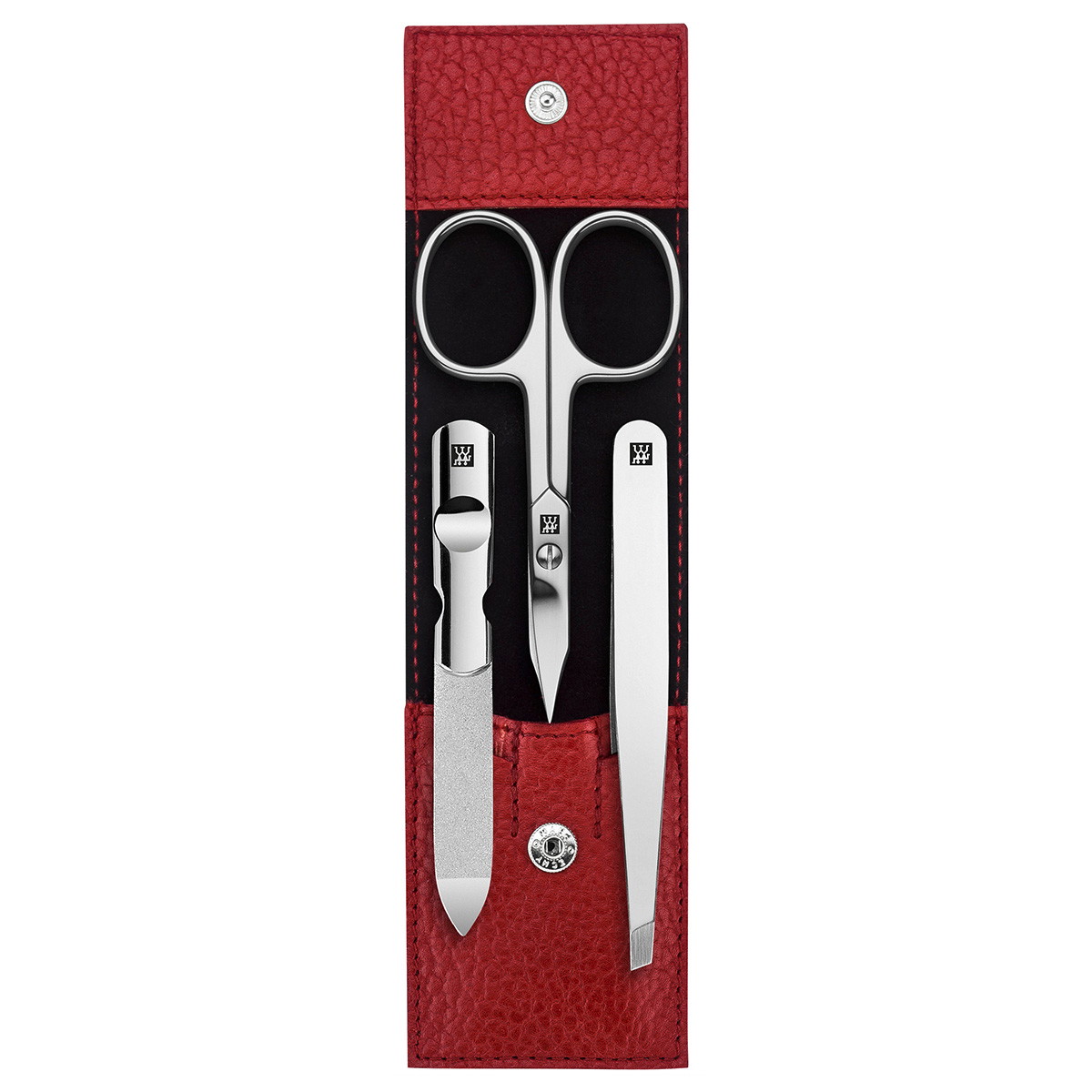 Classic 3-delige manicureset in rood