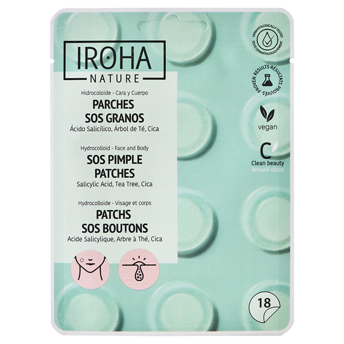 PATCHS SOS CONTRE LES BOUTONS (18 pièces)