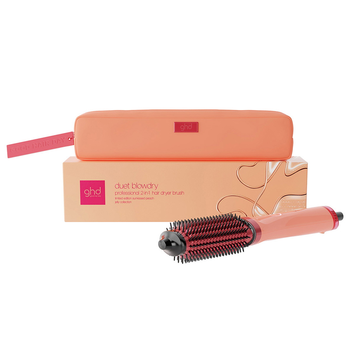 duet blowdry™ Hair Dryer Brush in Sunkissed Peach Limited Edition