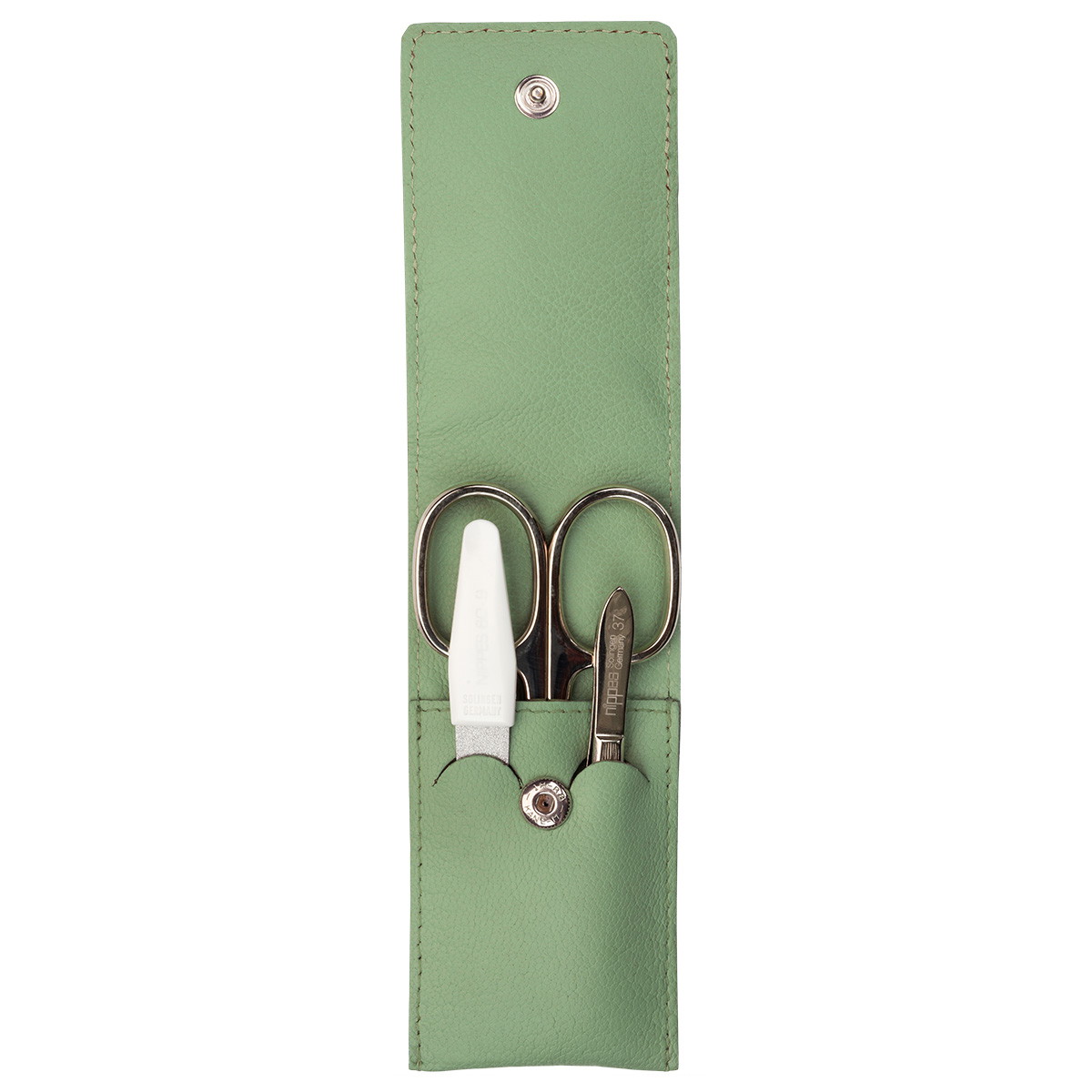 Leather manicure set 3-piece