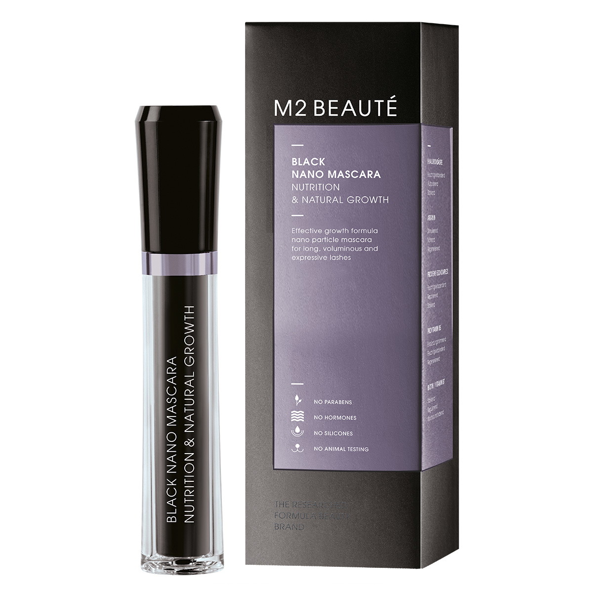 Black Nano Mascara Nutrition & Natural Growth