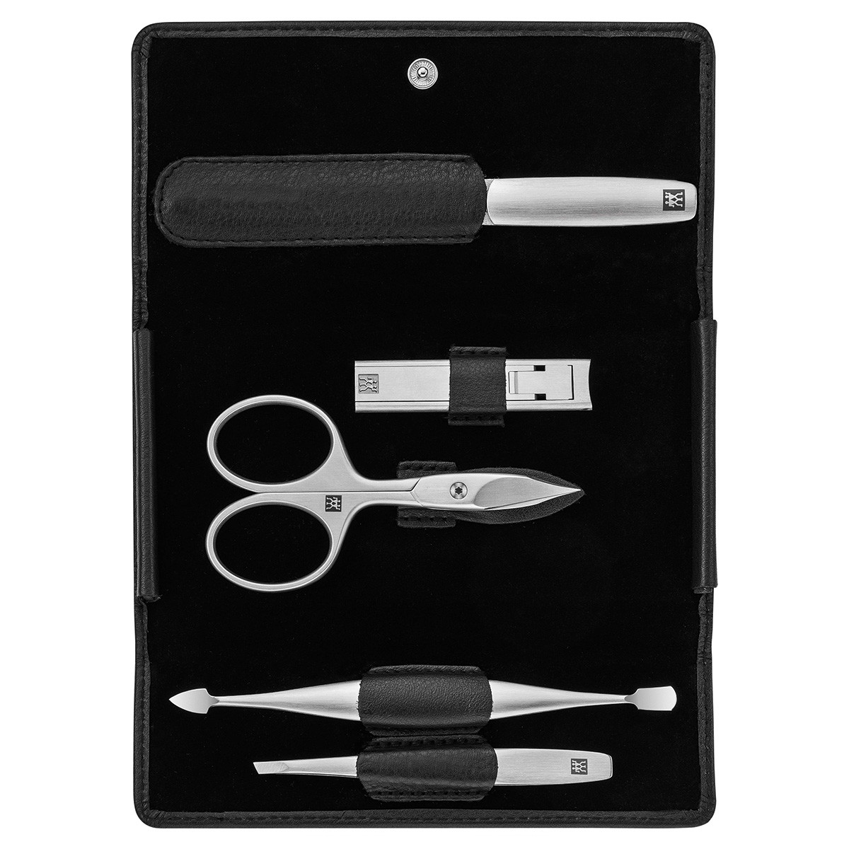 Premium 5-piece manicure set in black