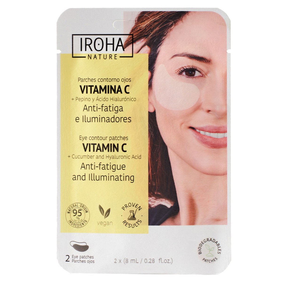 Eye Contour Patches Vitamin C + Cucumber and Hyaluronic Acid
