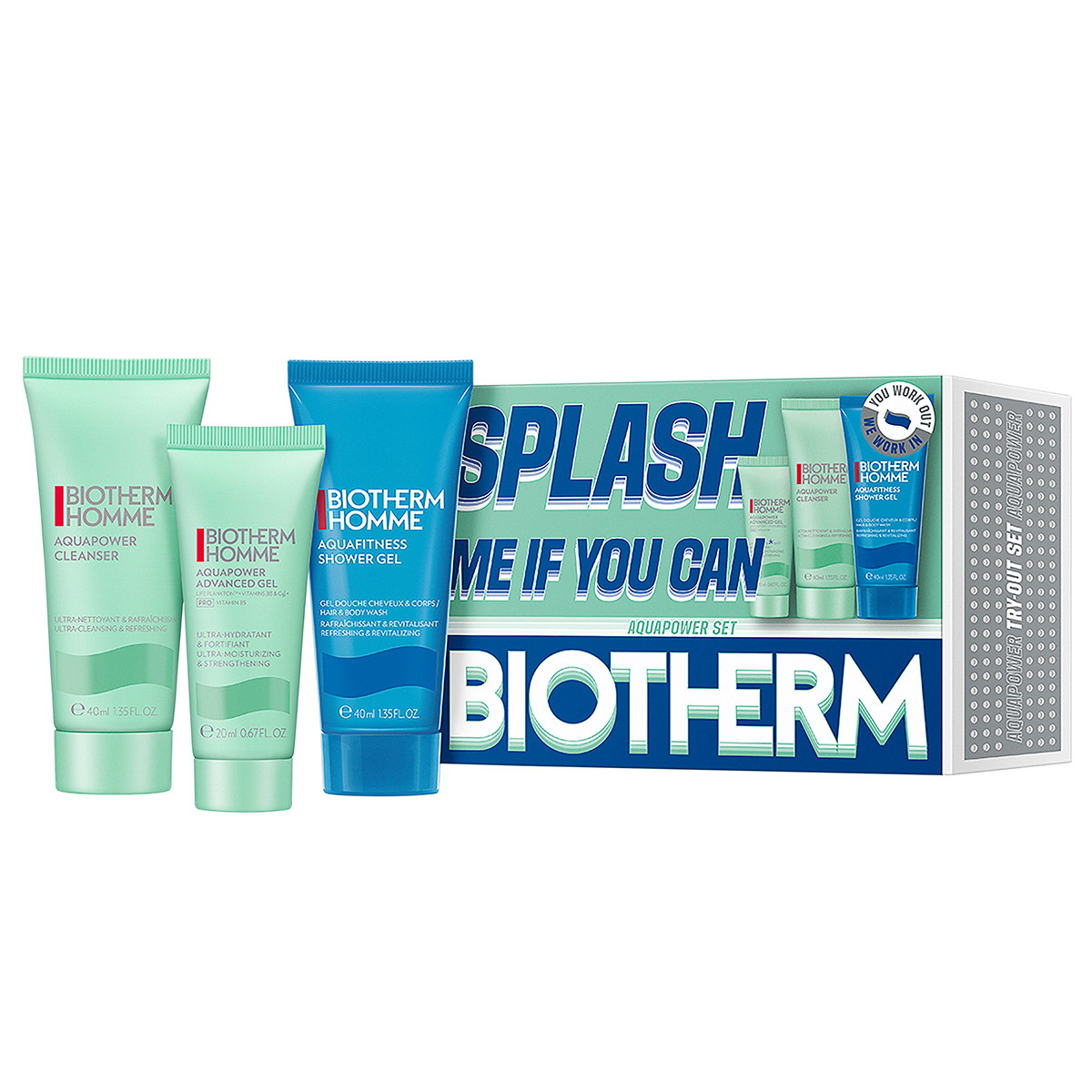 Homme Aquapower Set (reinigingsmiddel 40 ml + Advanced Gel 20 ml + douchegel 40 ml)