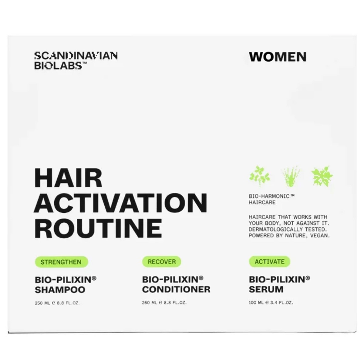 Hair Growth Routine Set For Women (Shampoo 250ml + Conditioner 250ml + Serum 100ml)