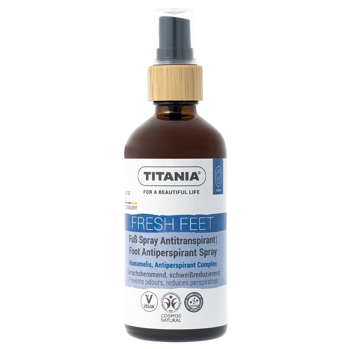 Spray antitranspirante para pies