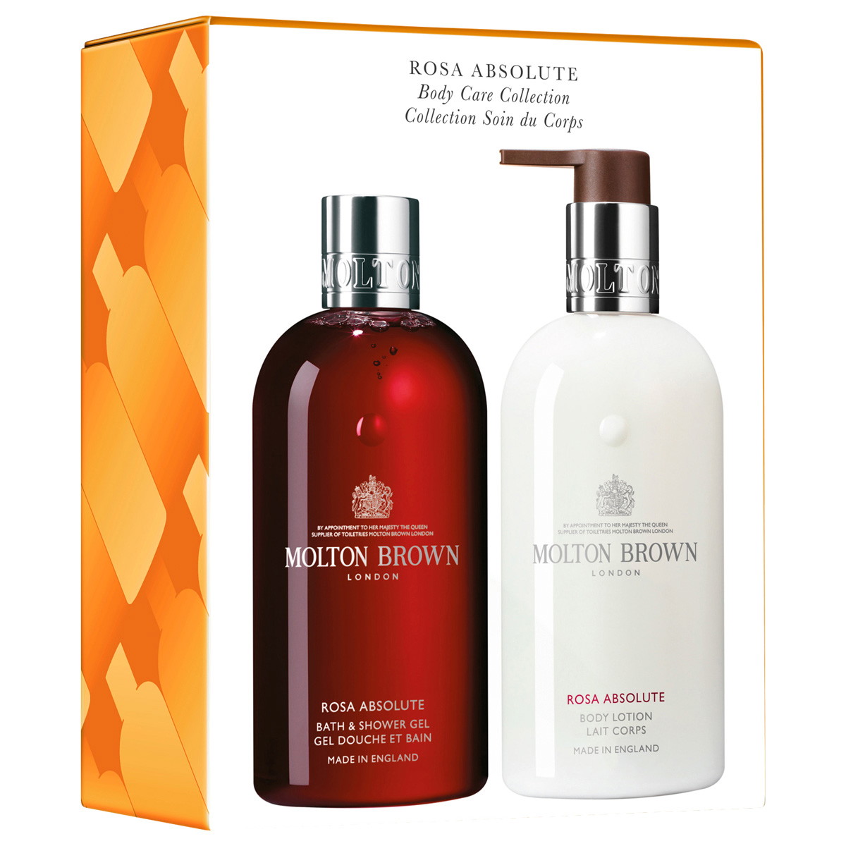 Collection Rosa Absolute Body Care (gel douche 300 ml + lotion 300 ml)