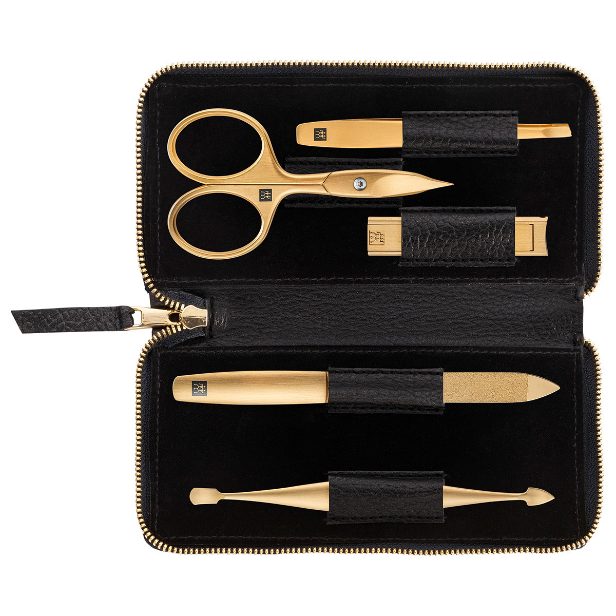 Premium 5-piece manicure set in black