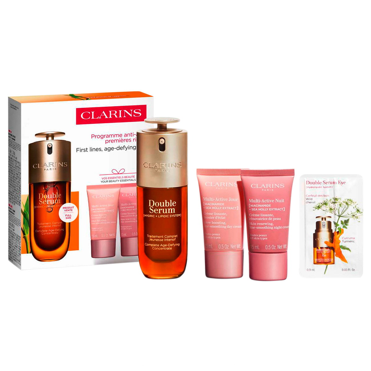 Double Serum & Multi-Active Set (Serum 50ml + Day Cream 15ml + Night Cream 15ml + Eye Serum 0,9ml)