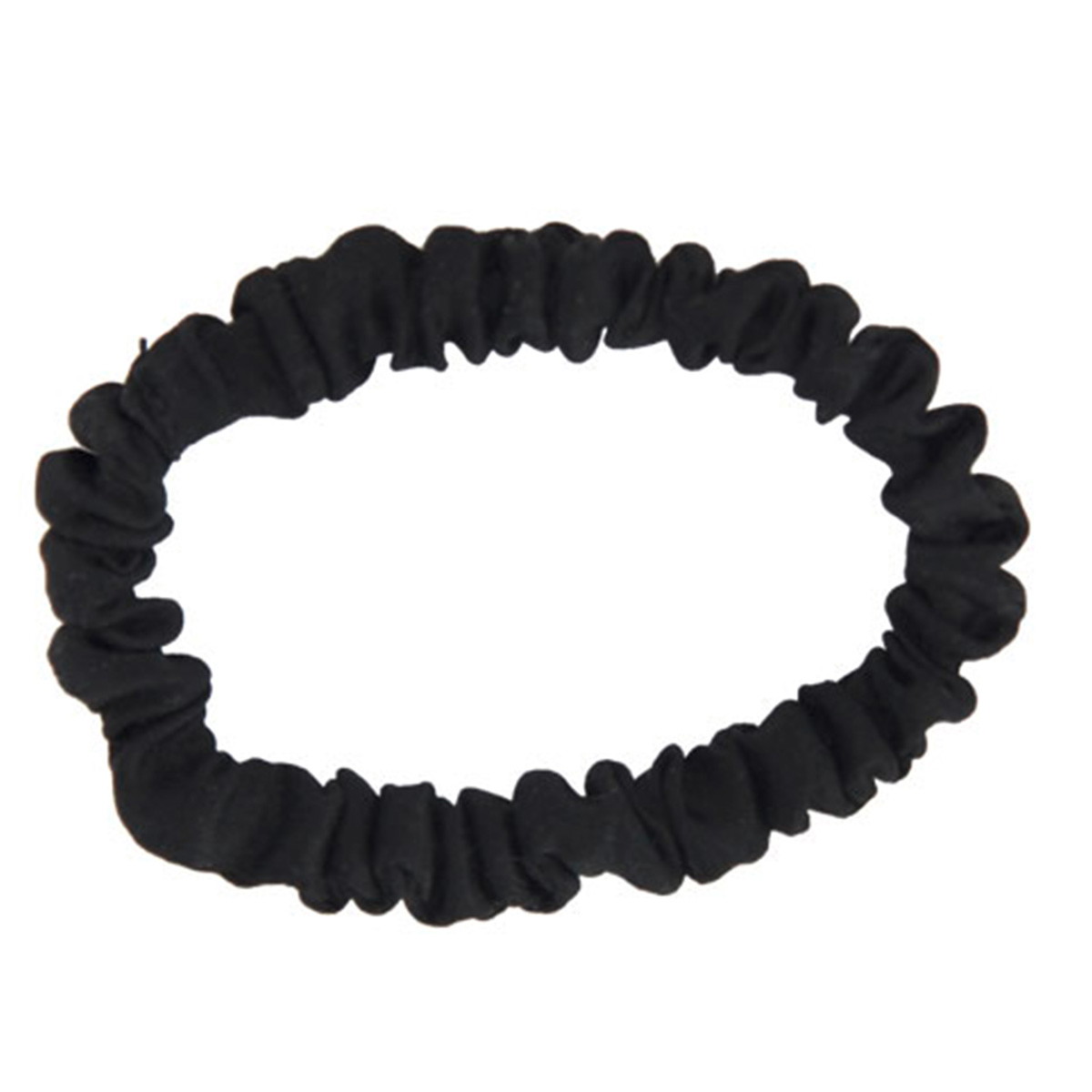 Silk scrunchies black
