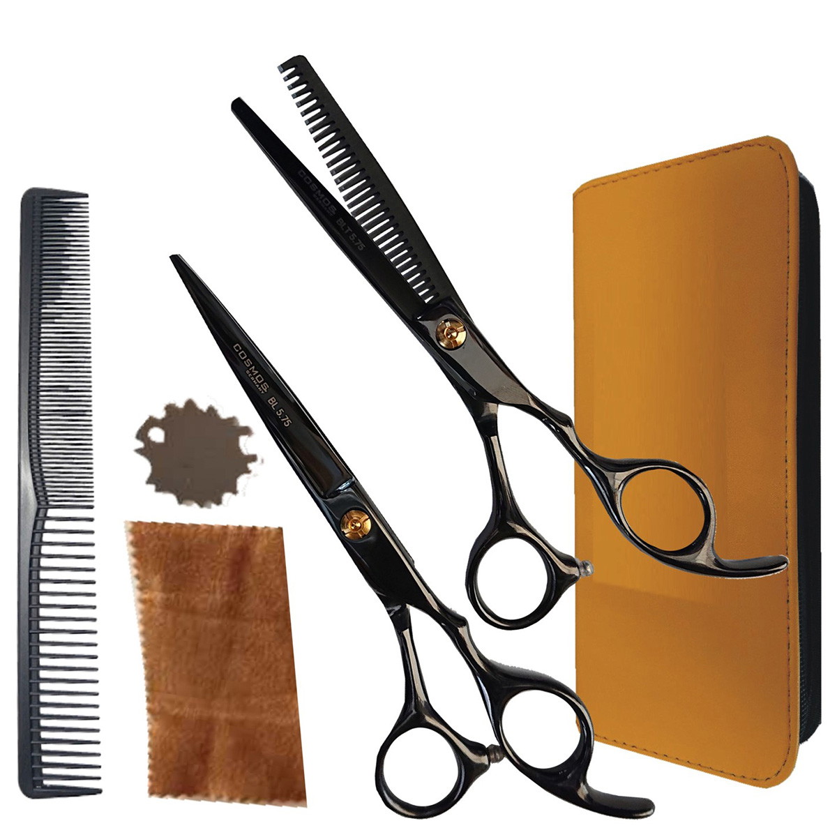 Einsteiger Scherenset "Black Basic" (5-tlg)