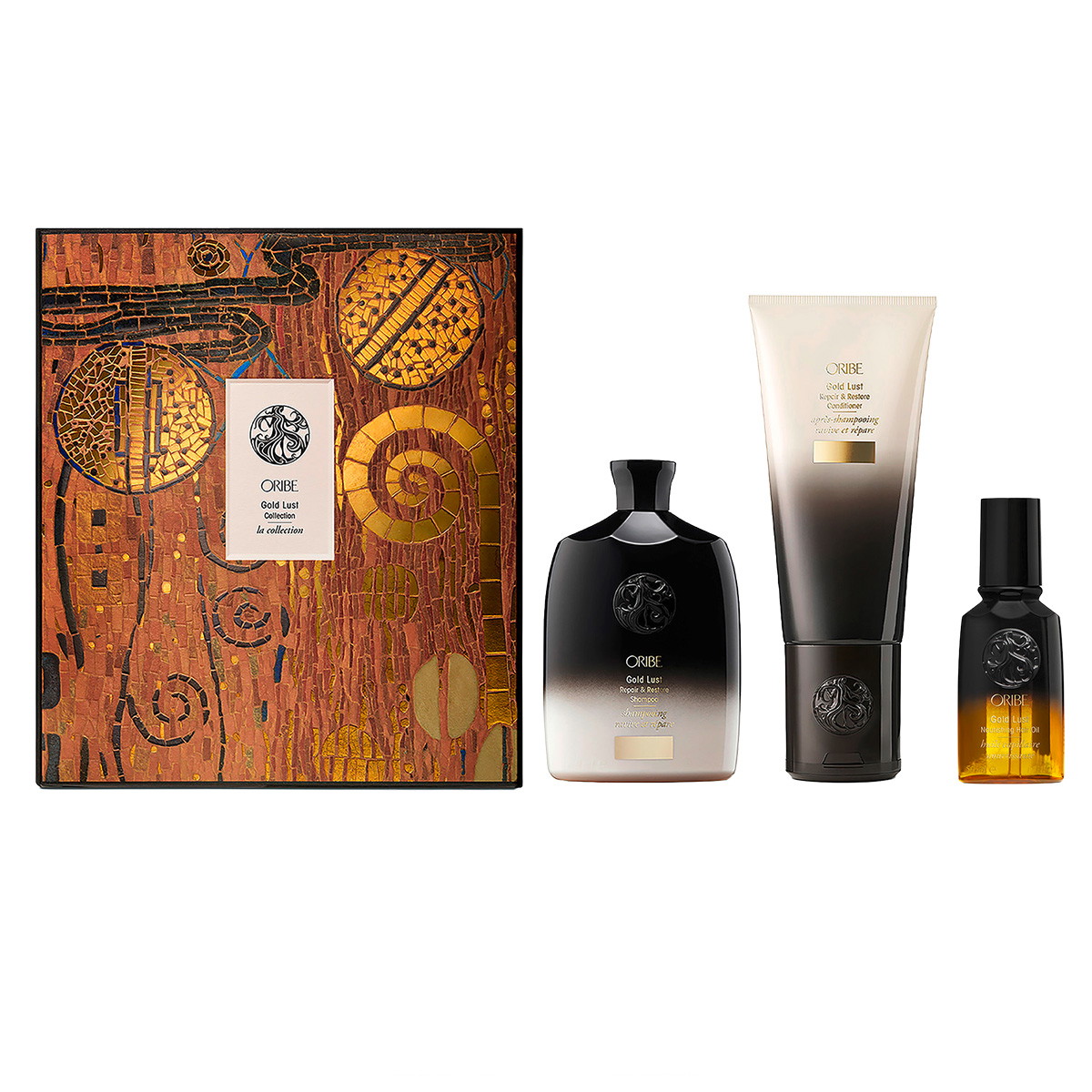 Gold Lust Holiday Value-Set Collection (Shampoo 250ml + Conditioner 200ml + Oil 50ml)