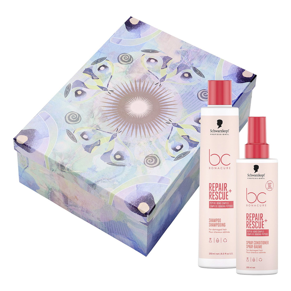 BC Bonacure REPAIR RESCUE Confezione regalo (shampoo da 250 ml + balsamo spray da 200 ml)