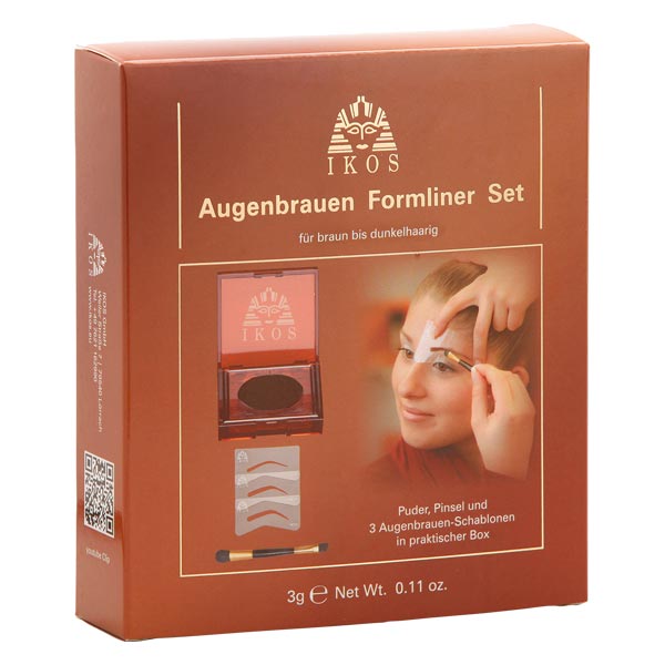 Augenbrauen-Formliner Set (Puder 3g + 3 x Schablonen + Pinsel)