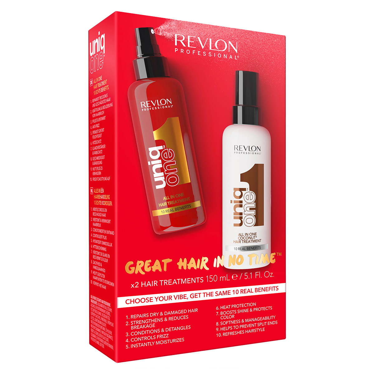 uniq one Duo Pack (Treatment Classic 150ml + Treatment Coconut 150ml)