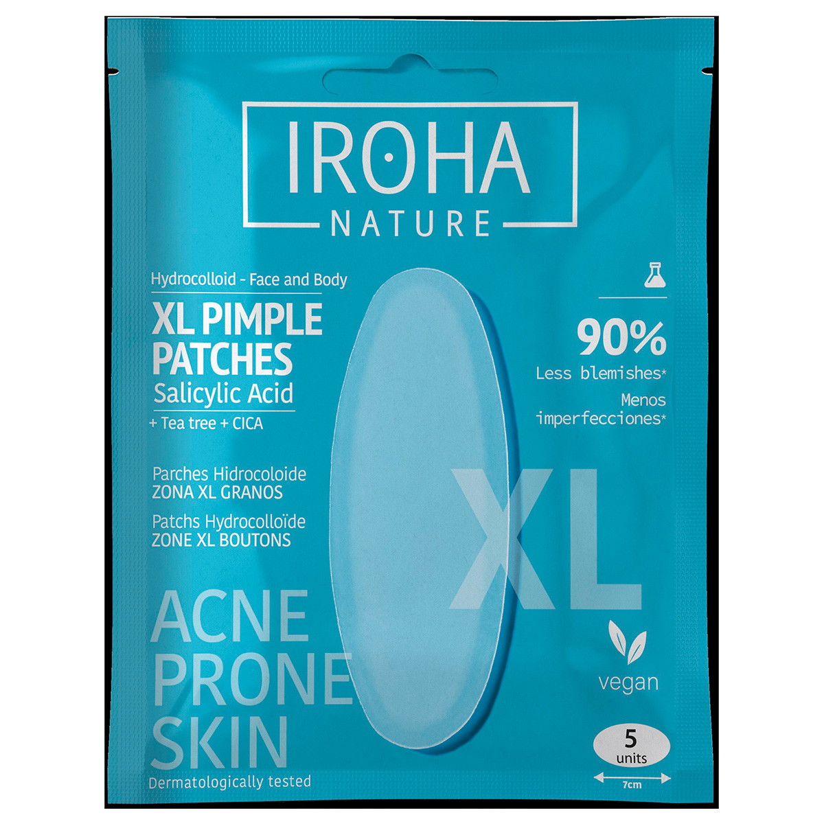 Patchs anti-boutons XL à l'acide salicylique (5 pièces)