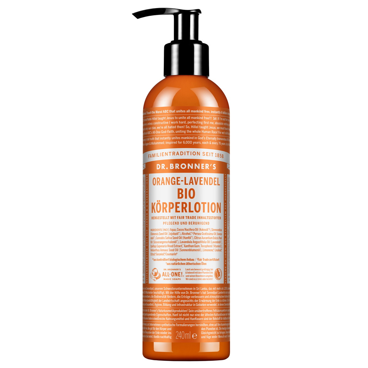 Orange and Lavender Organic Body Lotion