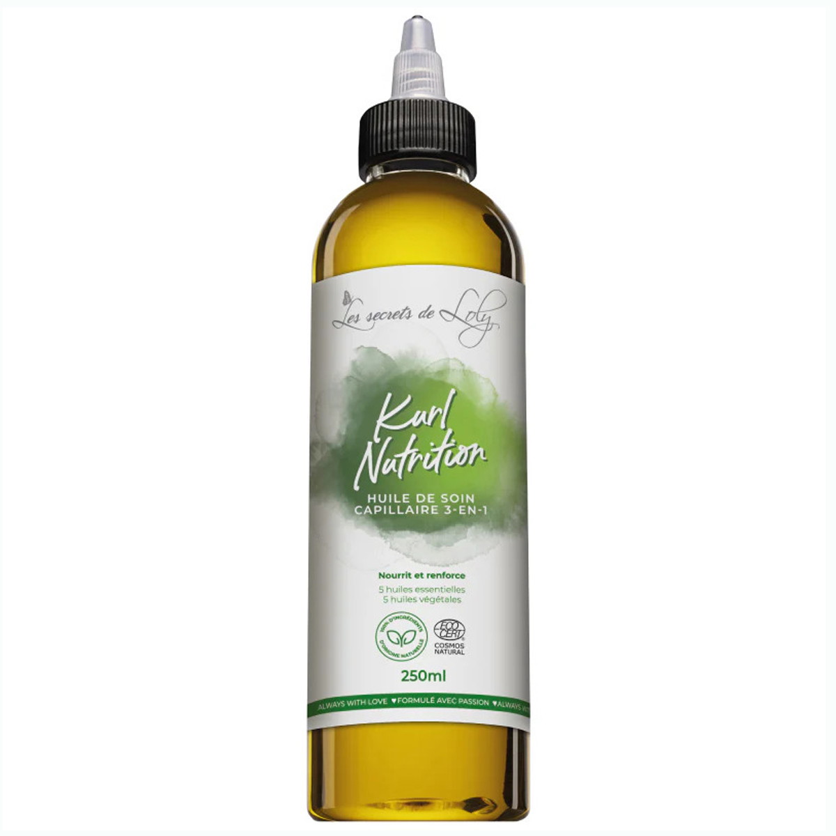 Kurl Nutrition Huile de Soin Capillaire 3-en-1