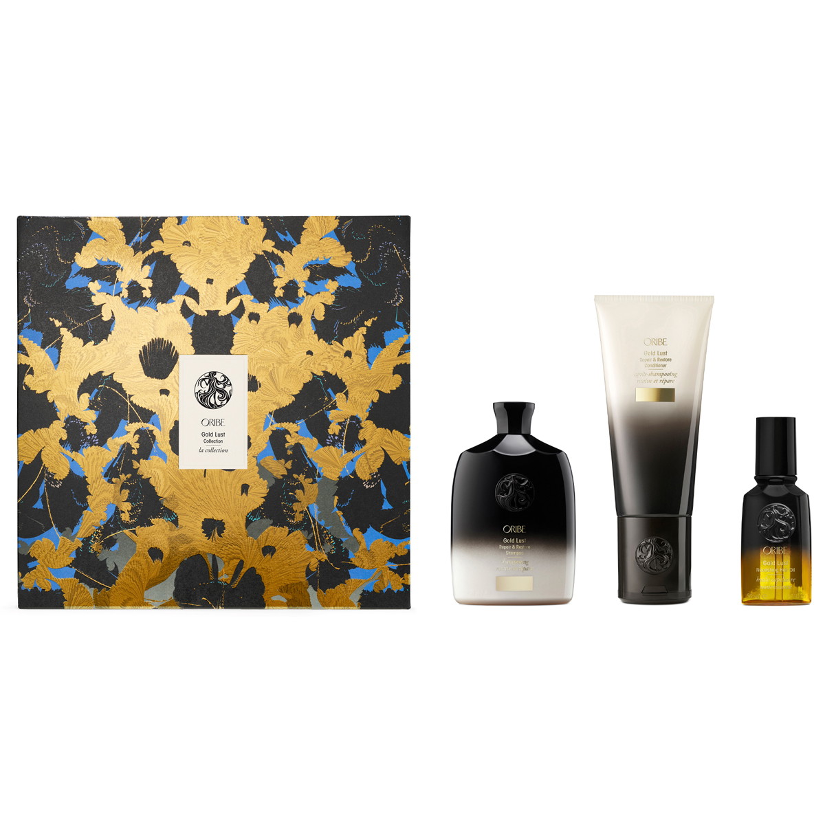 Gold Lust Trio Value Set (Shampoo 250ml + Conditioner 200ml + Hair Oil 50ml)