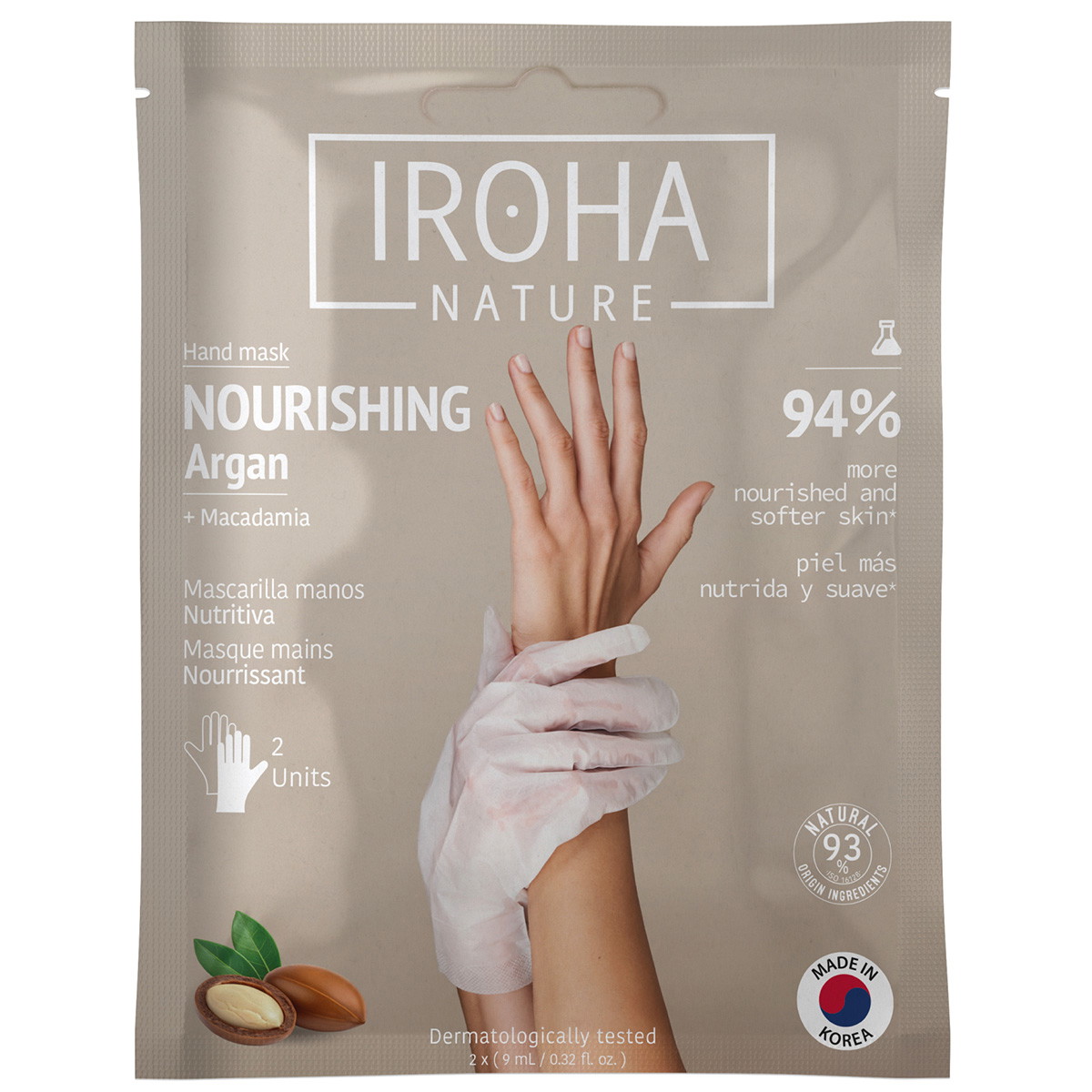 Argan & Macadamia Handmaske (1 Paar)