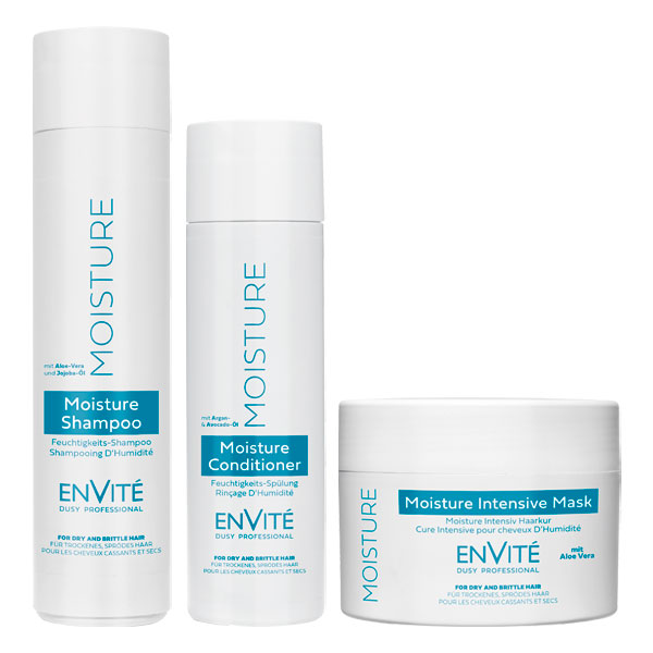 Envité Moisture Typical Set (Shampoo 250ml + Conditioner 200ml + Mask 125ml)