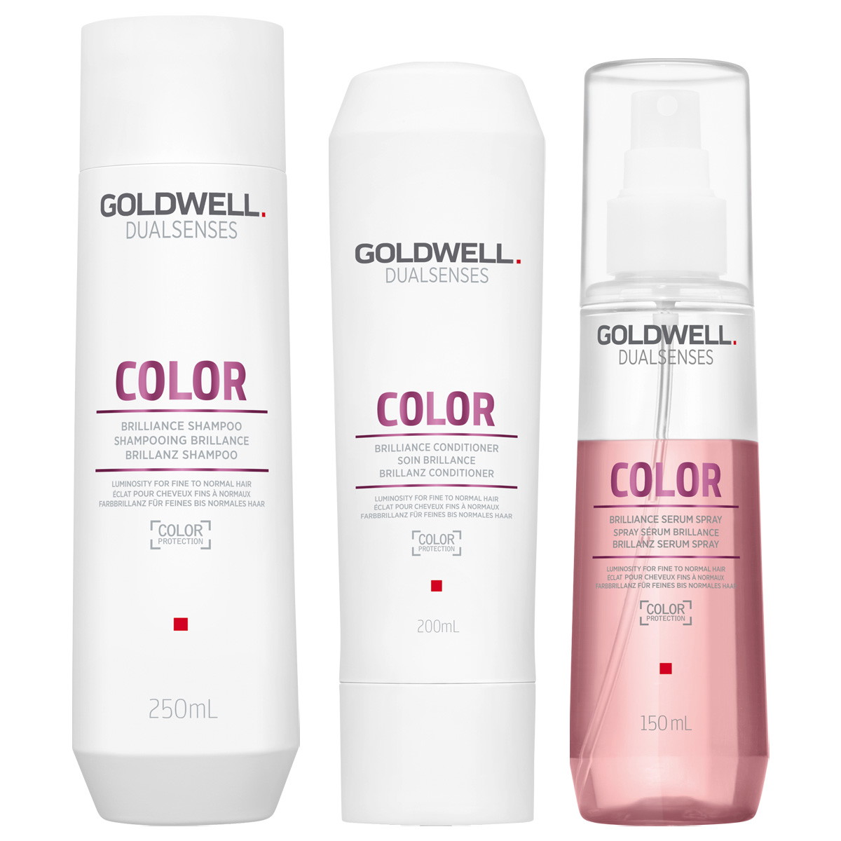 Dualsenses Color Brilliance Set (Shampoo 250ml + Conditioner 200ml + Spray 150ml)