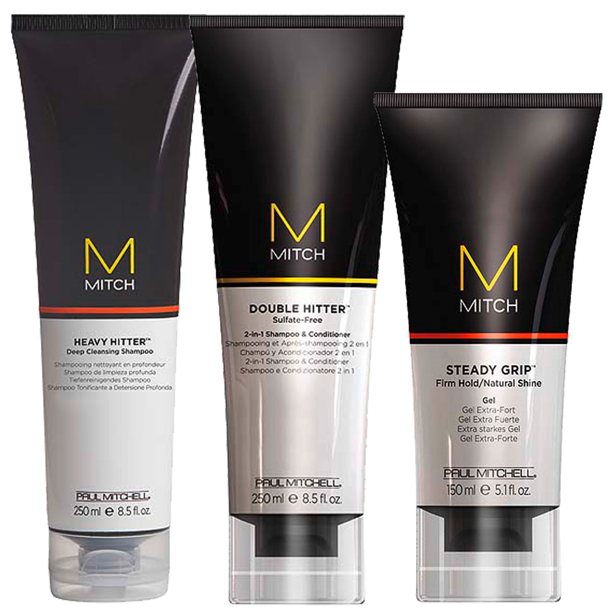 Mitch For Men Strong Hair Set (Shampoo 250ml + Conditioner 250ml + Gel 150ml)