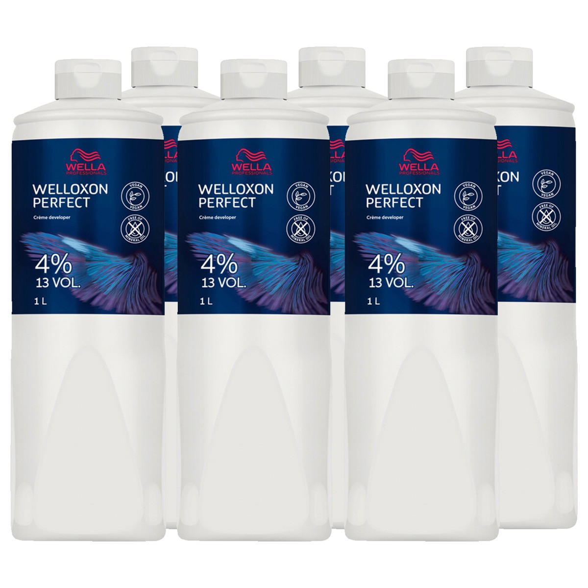 Welloxon Set di creme sviluppatrici Perfect 4% - 13 vol. (6 x 1000 ml)