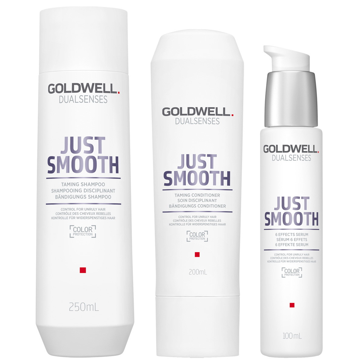 Dualsenses Just Smooth Set (Shampoo 250ml + Conditioner 200ml + Serum 100ml)