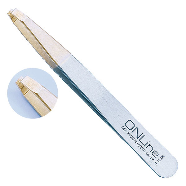 ONLine Tweezers pliers tweezers gold tip straight