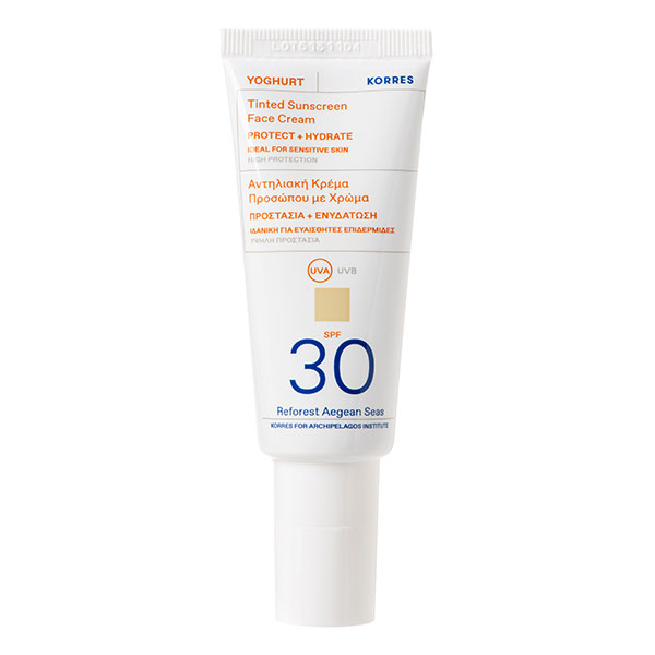 Yoghurt Getöntes Sonnencreme-Gel für das Gesicht SPF 30
