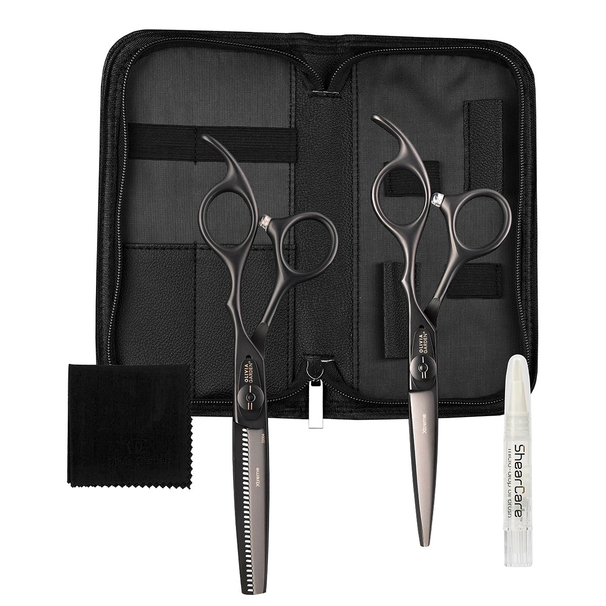 Xtreme Set di forbici nero opaco