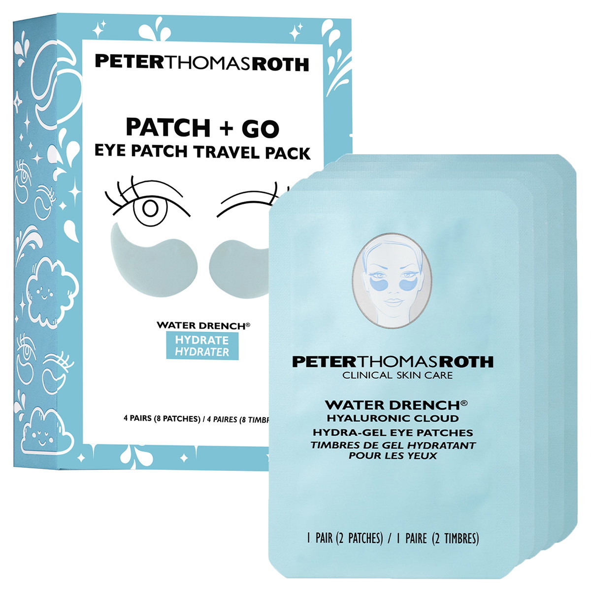 Water Drench® Hydra-Gel Eye Patches Travel Pack