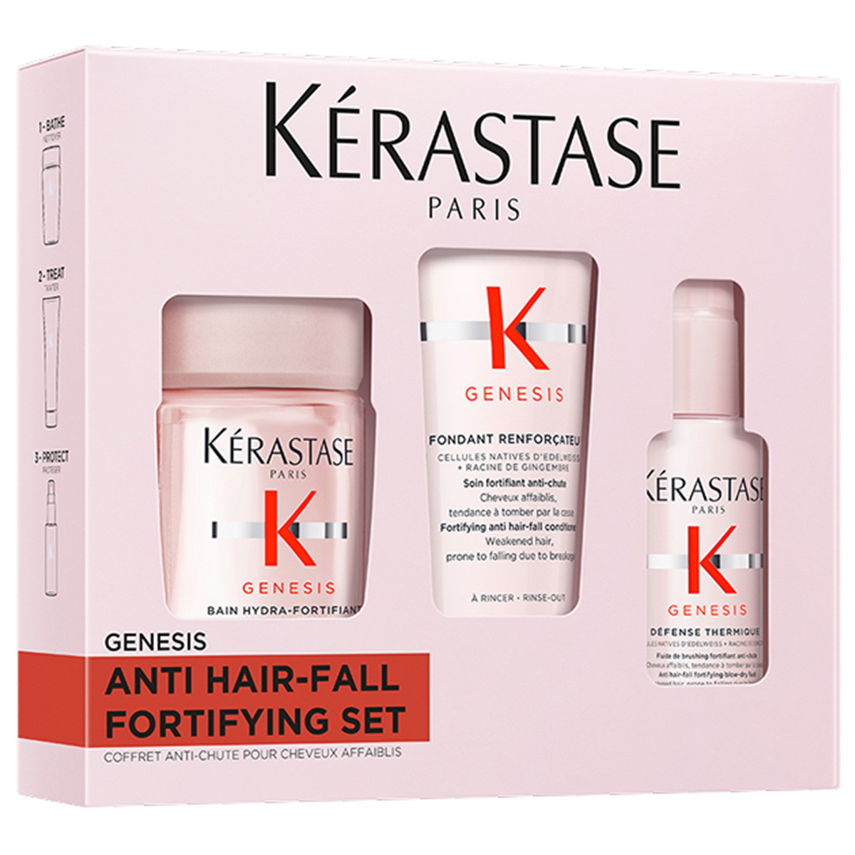 Genesis Discovery Set (Shampoo 80ml + Conditioner 75ml + Defense Thermique 45ml)