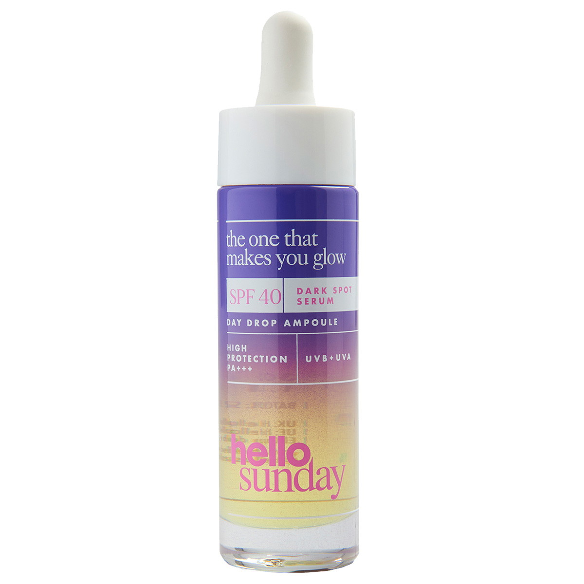 the one that makes you glow Dark spot oil serum SPF 40