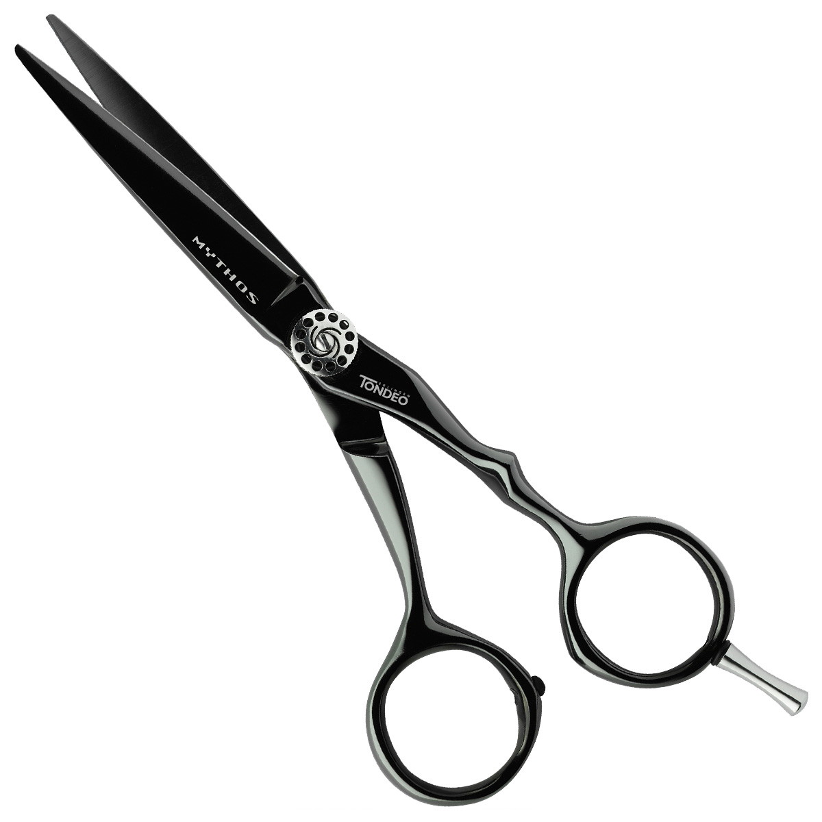 Premium Haarschere Mythos Black Offset Conblade