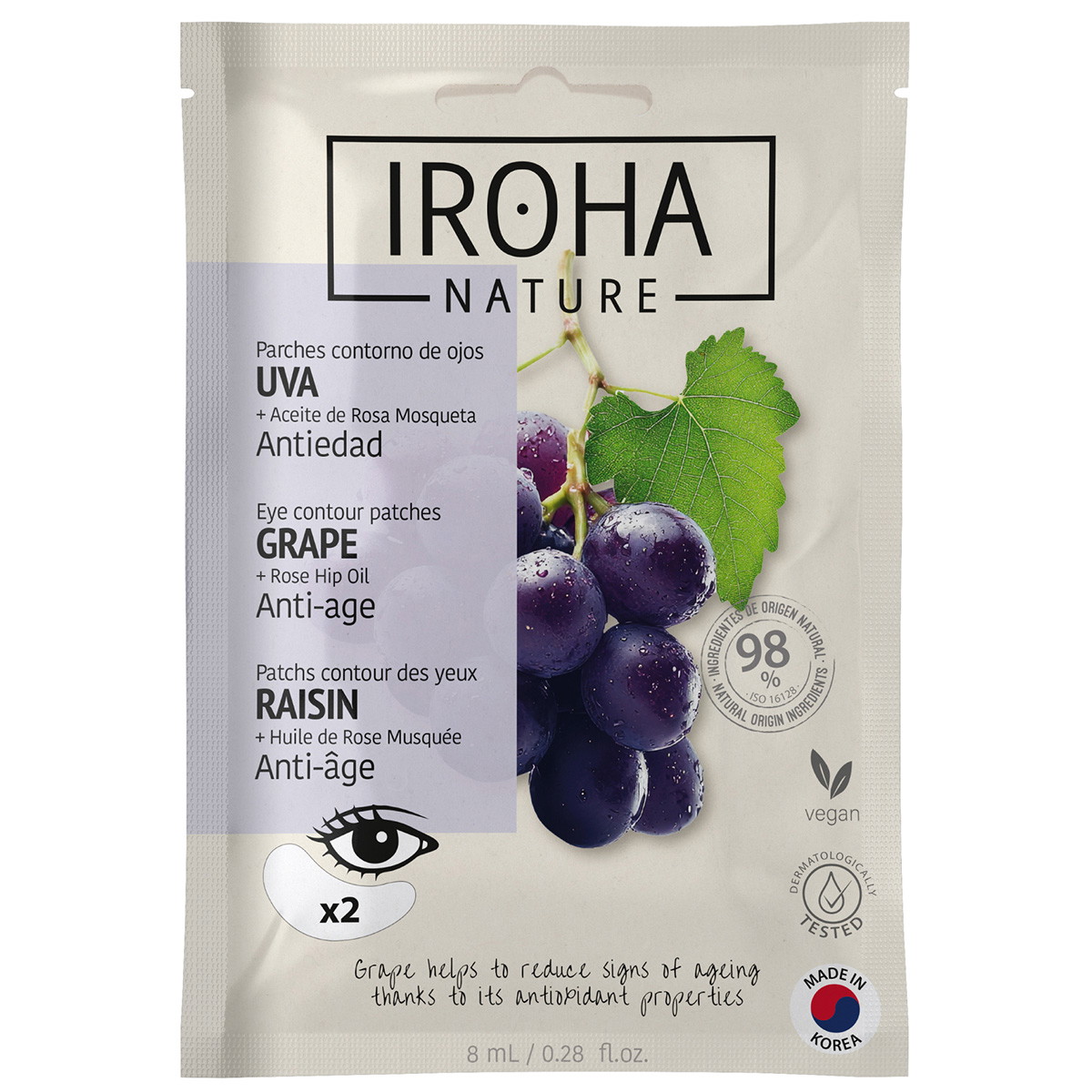 Eye Pads Grape Anti-Age (1 paar)