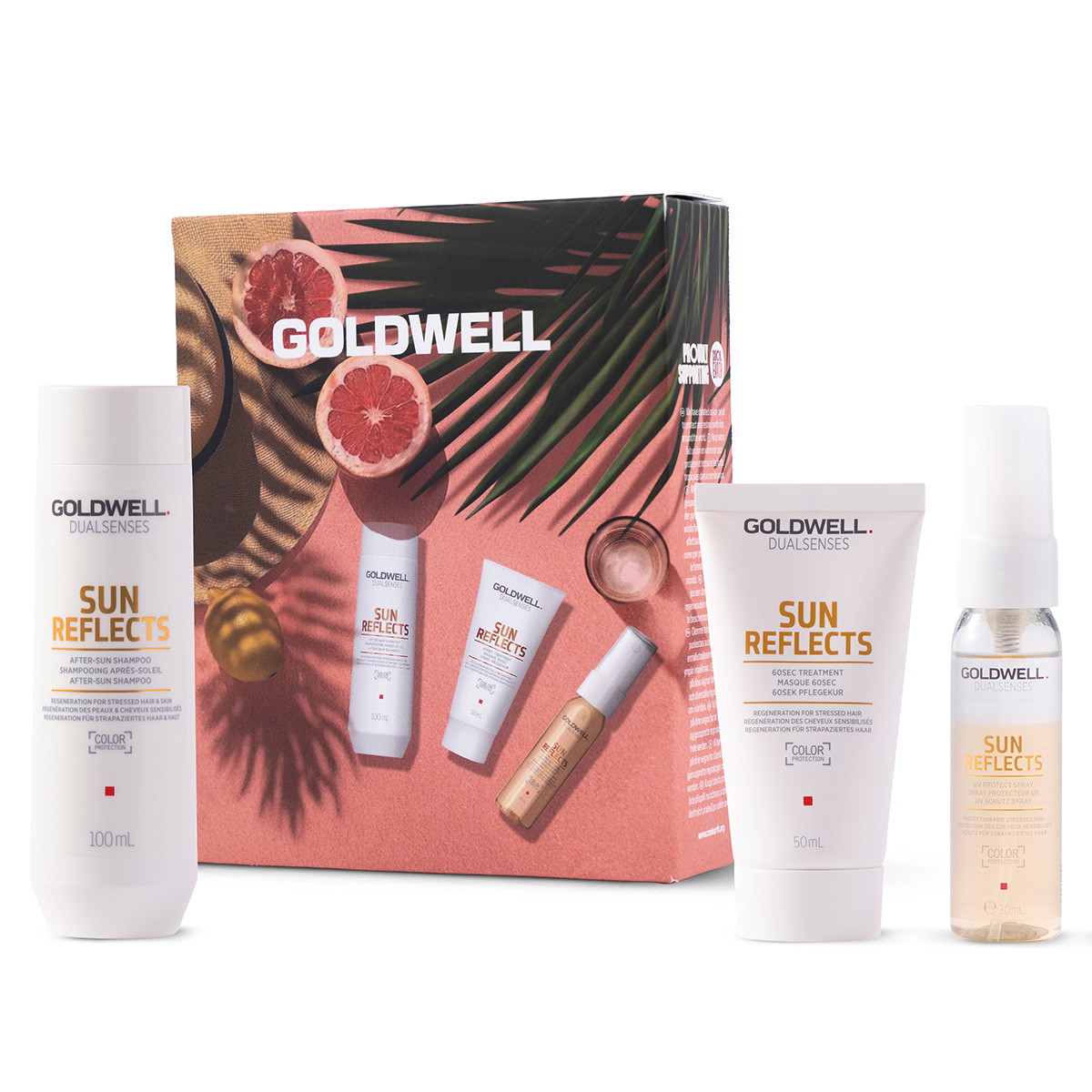 Dualsenses Sun Reflects Sommer Set (Shampoo 100ml + Treatment 50ml +Spray 30ml)