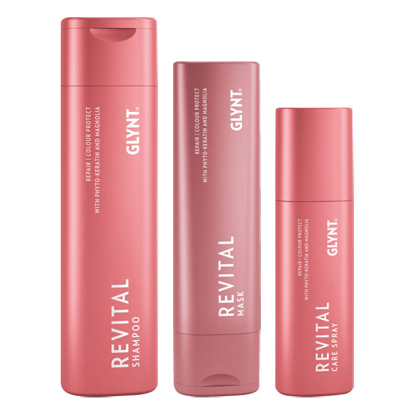 REVITAL Color Shine & Silky Handle Set (Shampoo 250 ml + Mask 200 ml + Care Spray 150 ml)
