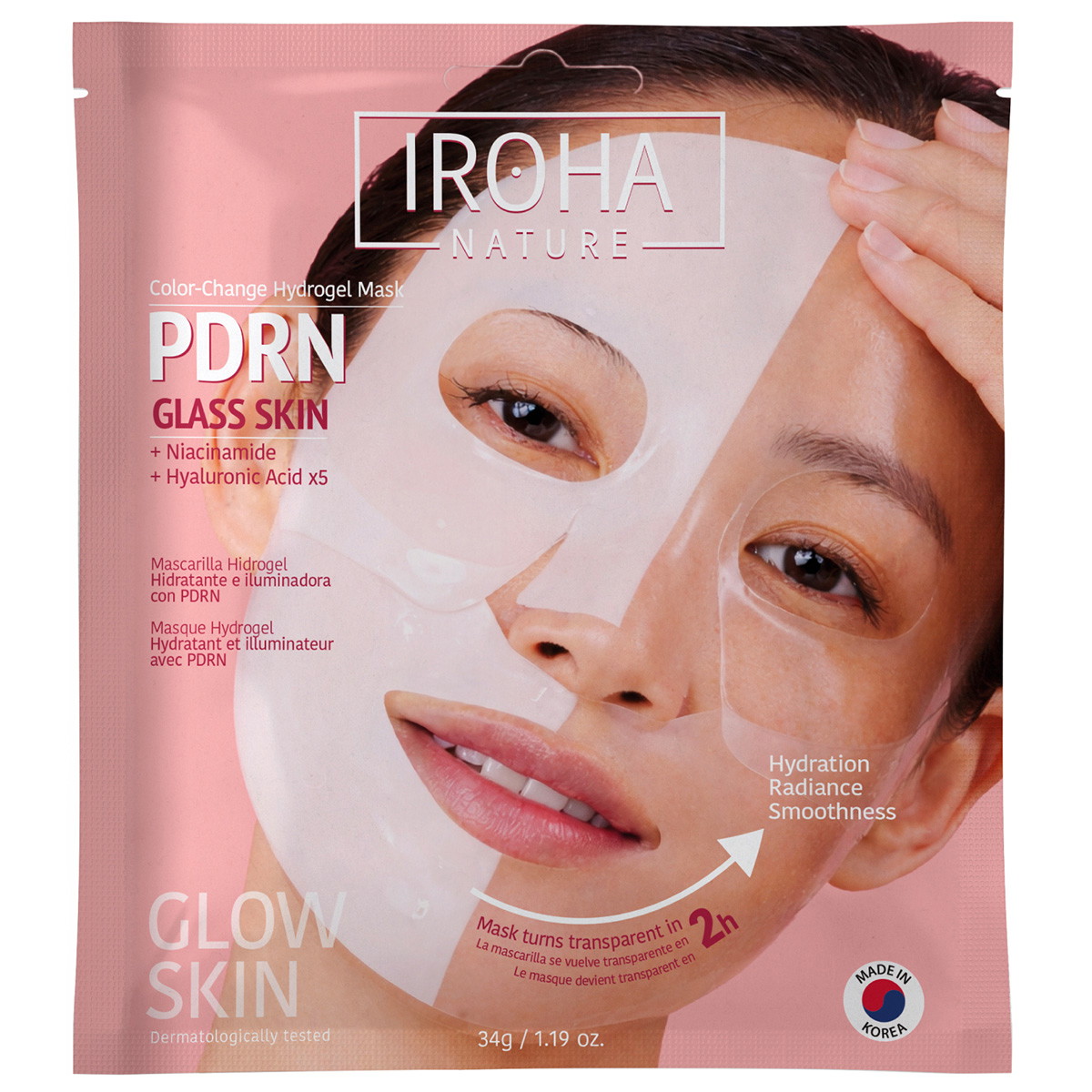 Colour Change Hydrogelmasker PDRN Glass Skin (1 stuk)