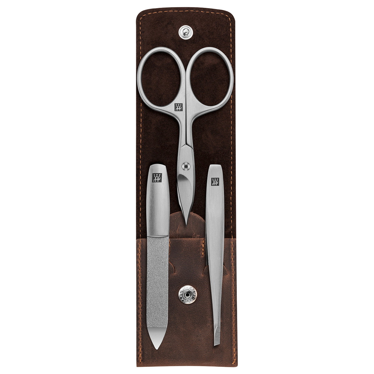 Premium Manicure set 3 pcs. in brown