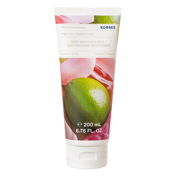 Leche corporal suavizante de jengibre y lima
