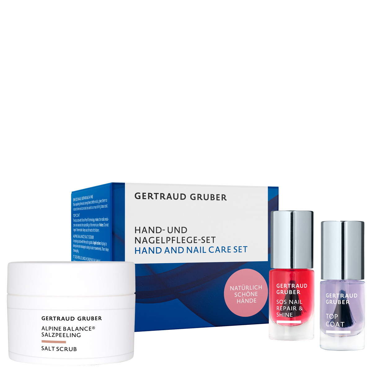 Hand- und Nagelpflege-Set (SOS Nail 5ml + Top Coat 5ml + Peeling 50ml)