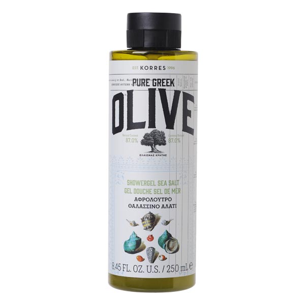 Pure Greek Olive Sea Salt Showergel